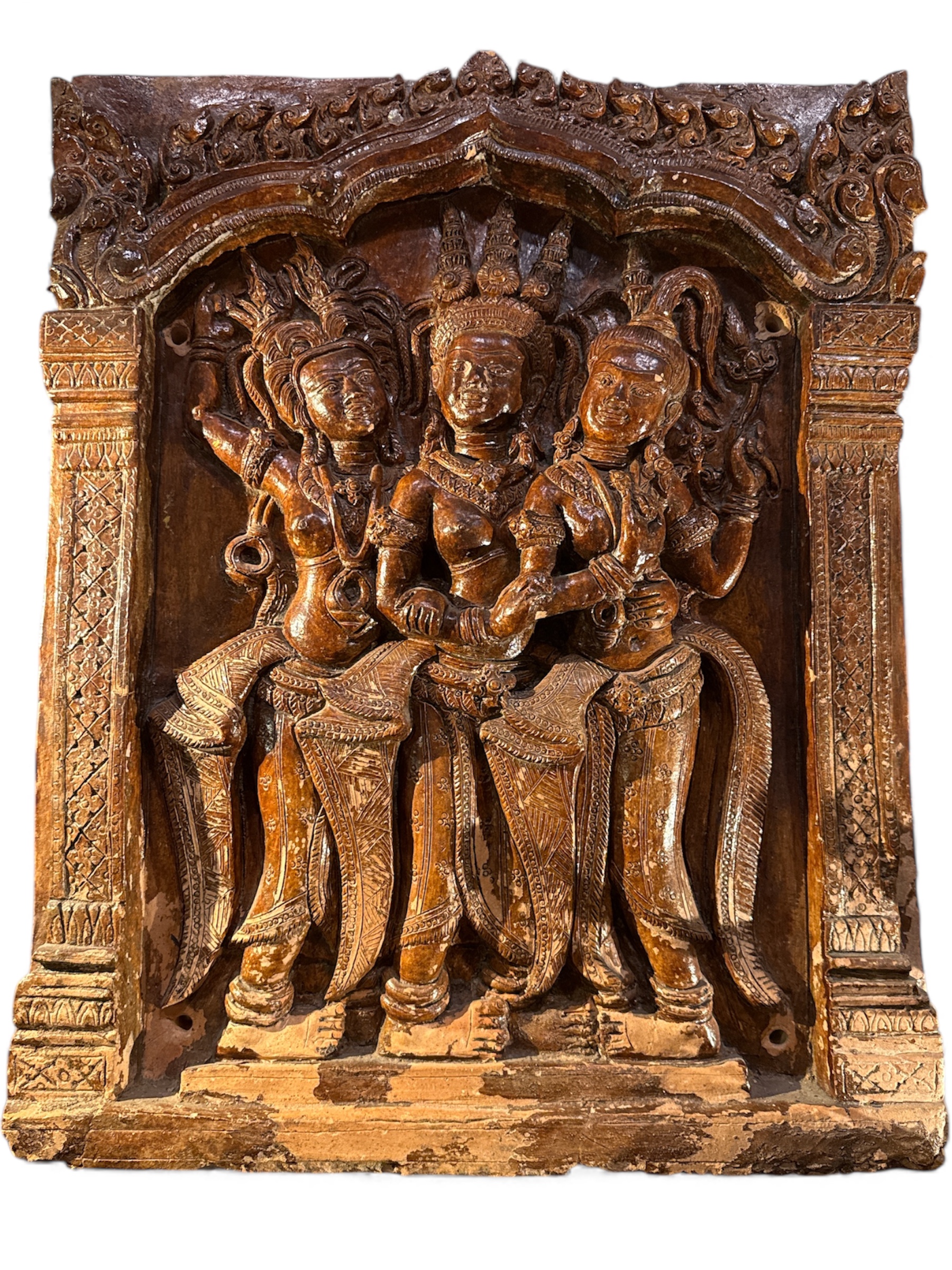 Panel de Terracota de templo hindú siglo XVII - XVIII