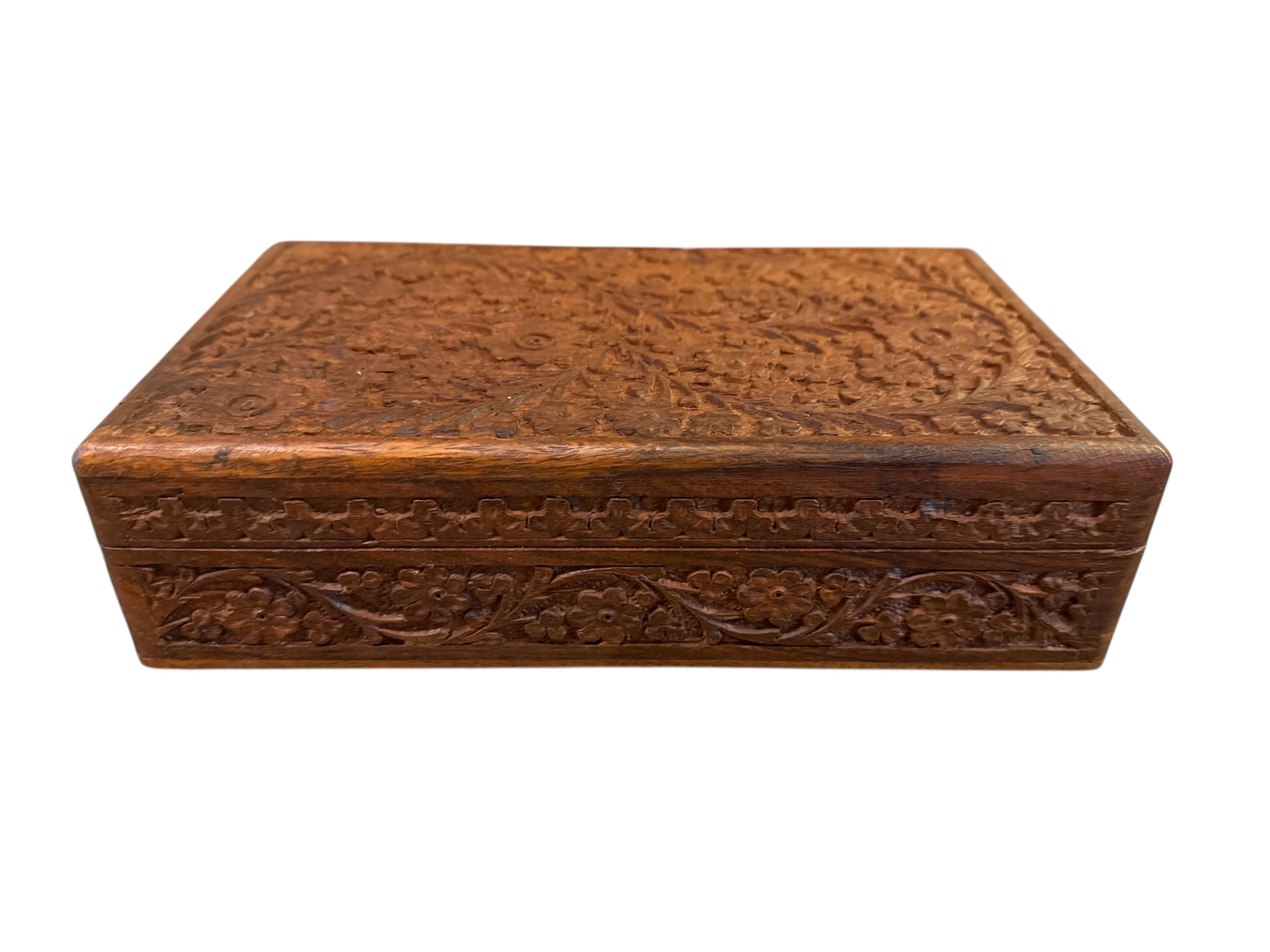 Caja joyero anglo-indio de palorosa siglo XIX