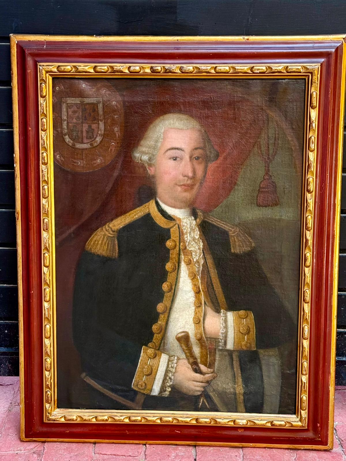 Retrato Heroico de un Jefe de Escuadra de la Casa Pimentel y Sayas – Siglo XVIII